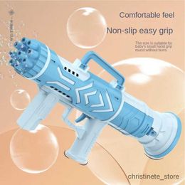 Sand Play Water Fun Bazooka Bubble Gun Electric Automatic Soap Rocket Bubbles Machine Kids Portable Outdoor Party Toy Blower Toys Children Gifts