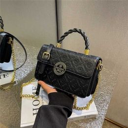70% Factory Outlet Off Embossed Chain Small Square Bag for Women One Crossbody Light and Simple on sale