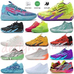 LeMelo Ball MB.01 Basketball Shoes Men Women Sneakers Queen Buzz City Rock Ridge Red Blast Triple White Galaxy Rick and Morty Toxic Outdoor Trainers Size 36-46