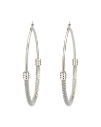 Fashion 304 Stainless Steel Hoop Earrings Gold Round Hollow Women Jewelry Post Wire Size 17 Gauge 1 Pair Huggie4690736