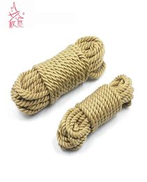 New Soft Faux Jute Cotton Shibari Bondage Rope Fetish 5m 10m Slave Bdsm Restraints Erotic for Couples 2107228935660