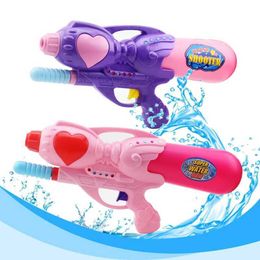 Gun Toys 33CM Summer Outdoor Pink Girl Pressure Water Gun Child Water Gun Pumping Water Toy Soaking Pump Action Water Gun Spray GunL2403