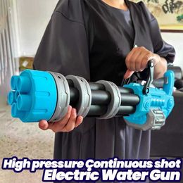 Gun Toys Electric Water Gun Toy Automatic Water Toy High Pressure Strong Automatic Spray Large Water Gun Toy Summer Outdoor ToyL2403