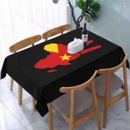 Table Cloth Rectangular Oilproof Tigray Peace Africa Proud Flag Cover Elastic Ethiopian Backing Edge Tablecloth For Picnic