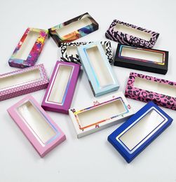 Whole Lash Boxes Packaging Bulk Eyelash Packaging 12Colors Empty Paper Lash Box Lashes Case Eyelashes Package6529660