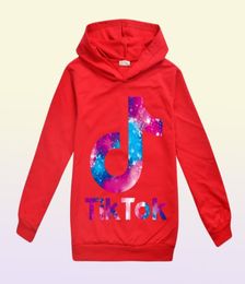 Spring Fall Sweatshirt For Big Boy Girl Clothes Fashion Children Hooded Print Cotton Hoodies Kid Tik Tok Casual Sport T Shi261n6560054