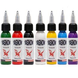 Tattoo Inks Permanent Makeup Pigment Color Tattoo Ink Kit 7 Colors Set 30Ml Drop Delivery Health Beauty Tattoos Body Art Dhzhm