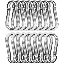 Keychains 30PCS 4Inch Heavy Duty Spring Snap Hook Carabiner M8 3/8Inch Clip For Swing Hammock Gym Outdoor