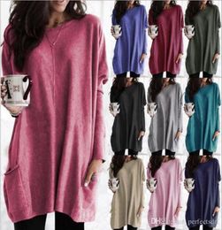 12 Colour S5XL PLUS SIZE Women Long Sleeve Jersey Tunic Top Ladies Loose Jumper Pullover Blouse 575985717305196107833