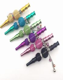 Smoke Hookah Mouthpiece Colourful Alloy tobacco Mouth Tips Shisha Philtre Tip Hookah Mouthpiece Jewelled hookah tips fashion Mouth Ti2972073