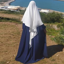 Siskakia Dubai Turkish Turban Solid Muslim Women Khimar Wrap Malaysia Shawls Scarves Moroccan Hijabs 15 Colours Eid 240227
