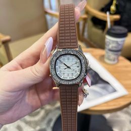 version womens wristwatch Composite strap 904L stainless steel case Size 36mm thickness 9mm waterproof High quality watch