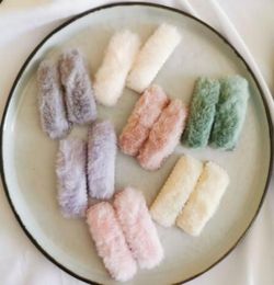 2pcsset New Korea Winter Plush Hairpins Solid Color Faux Fur Hair Clips Girls Barrettes Fashion Kids Soft Hair Accessories 206502716