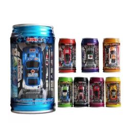 Electric/Rc Car Electric/Rc Car Rc Creative Coke Can Mini Remote Control Cars Collection Radio Controlled Vehicle Toy For Boys Kids Gi Dhhkb