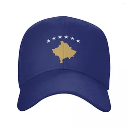 Ball Caps Personalized Kosovo Flag Baseball Cap For Men Women Breathable Kosovar Proud Dad Hat Outdoor Snapback Summer Hats