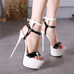 Top Sandles Heels Womens Sandals Style Large Steel Pipe Dance Shoes Sexy Waterproof Platform Thin High Summer Sandal Women 240228