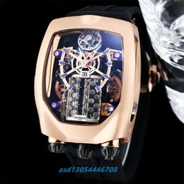 2024 BG factory dimensions 54mmx44mmx20mm Men's Watch consists of 578 parts CAL.V16 engine imported movement rubber strap