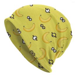 Berets Banana Fruit Bonnet Hats Knit Hat Hip Hop Outdoor Glasses Skullies Beanies Unisex Spring Thermal Elastic Caps