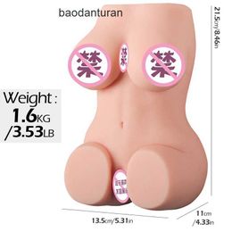 Half body Sex Doll Huanse mens big ass inverted mold famous masturbator aircraft cup adult products full silicone half doll VMIS