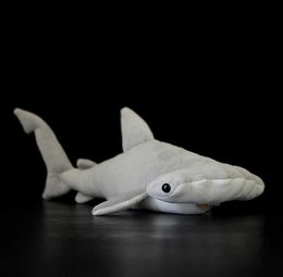 40cm Long Lifelike Hammerhead Shark Collection Stuffed Toys Sea Animals Real Life Plush Toy Huggable Plush Dolls Baby Kids Gifts Q2473946