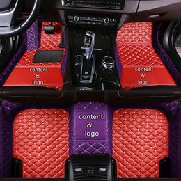 Suitable for Car Floor Mat For Peugeot 5008 2023 2022 2021 2020 2019 2018 2017 (7 Seats) Carpet Custom Interior Accessories Automobiles Cover