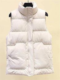 Women's Vests Sleeveless Cotton Coat Women 2024 Autumn Winter Fashion Casual Korean Loose Vest