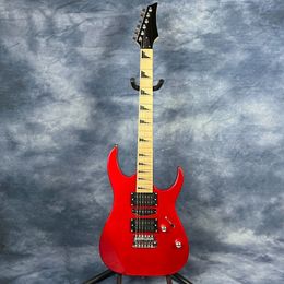 Classic quality red electric guitar 6 string Mahogany body Solid In stcok