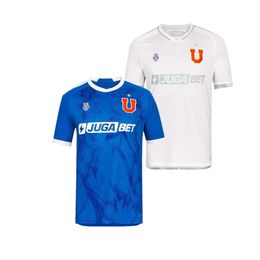 2024 Universidad de Chile FERNANDES 24 25 Mens Soccer Jerseys VARGAS PALACIOS MOYA FERNANDEZ Home Blu Away White Football Shirt Short Sleeve Uniforms