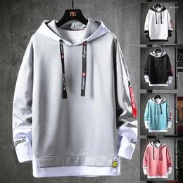 Men's Hoodies Spring And Autumn Vacation Two Piece Sweater Long Sleeve Hooded Casual Running Large