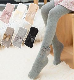 Leggings Tights Solid Color Soft Knitted Baby Spring Winter Warm Kids Girls Pantyhose Children Elastic Stockings3071525