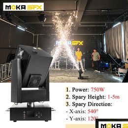 Other Stage Lighting Moving Head Cold Spark Hine Smokeless Rotating Fountain Fireworks For Party Stage Wedding First Dance Spray Heigh Dhchd