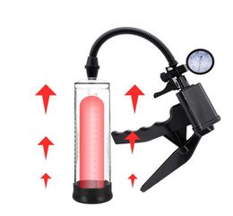 Penis Vacuum Pump Adult Products Penis Enlarger Toy Extender Bigger Sex Erection Trainer Enhance Training Sex Toys Men Y200616305L9219201