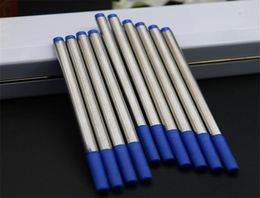 10 Pcslot Pen Design Refill rod cartridge Special for Rollerball pen black ink recharge Office stationery 9912058