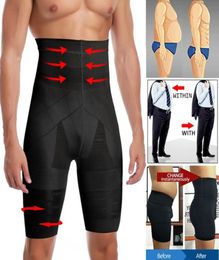 Men Slimming Body Shaper Waist Trainer High Control Panties Compression Underwear Abdomen Belly Shorts 2206293577163