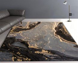 Carpets Grey Black Chinese Style Carpet Living Room Painting Abstract Bedroom Sofa Bedside Mat Floor Kitchen3105743