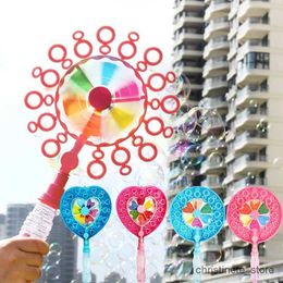 Sand Play Water Fun Bubble Guns Windmill Sosp Bubble Machine Portable Kids Pop Toys Colourful Bubble Blowing Stick Toys for Girl Childrens Day Gifts