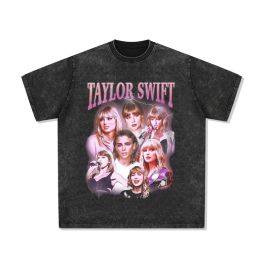 T-Shirts Unisex Taylor printed short sleeve tshirt, streetwear top, gift for fans, music concert, digital printing
