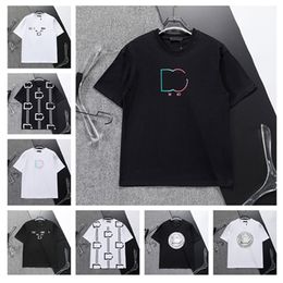 Summer new men's designer High quality cotton printed letter men's Polo shirt Round neck men's T-shirt M-3XL lg