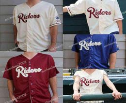 Mens Womens Youth Frisco RoughRiders Beige Red Blue Custom Double Stitched Shirts Baseball Jerseys Highquality1940358
