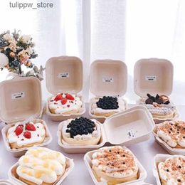 Bento Boxes Cake Home 10/20pcs Food Dessert Containers Burger Boxes Disposable Baking Bento Packaging Snack Microwavable Lunchbox Bowl L240307
