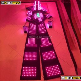 Other Stage Lighting Led Robot Suit Illuminated Lighting Costume Luminous Costumes Clothing Dance Stage Show Dj Clothes Drop Delivery Dh9Ps