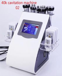 US plug 2020 Product 6 in 1 Vacuum Radio Frequency RF 40K Cavi Lipo Slimming Ultrasonic Liposuction Cavitation Machine F7739597