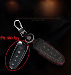 Leather Smart Remote Key Fob Holder Cover Case Keyfob For Edge Explorer Taurus3606093