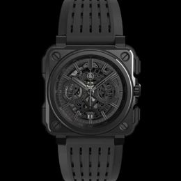 2022 Model Sport Rubber Watchband Quartz Bell Luxury Multifunction Watch Business Stainless Steel Man Ross Wristwatch 012320