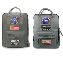 NASA Backpacks 19ss National Flag Designer Backpack Mens Womens Design Bag Unisex Students Bags260s
