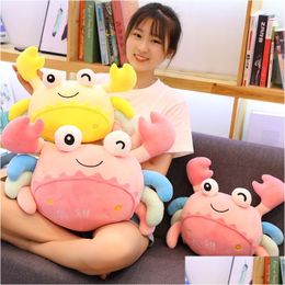 Stuffed Plush Animals Plush Dolls P Dolls Cute Crab Pendant Doll Cloth With Pliers Small Mini Children Large Throw Pillow Drop Delivery Toys Gifts St 240314