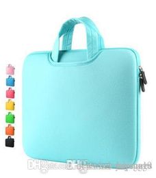 UK Fashion new canvas waterproof Scratchresistant Laptop Shoulder Bag 11 12 13 15inch Notebook Shoulder Carry Case for Antifall 8393788