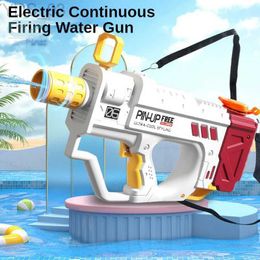 Gun Toys 47CM Electric Water Gun Toy for Kid Automatic Continuous Fire Water Blaster Children Outdoor Toys for Summer Beach Swimming Pool YQ240307