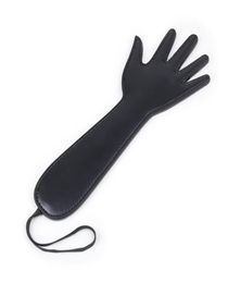 BDSM Hand Shape Whip Slapping Paddle Leather Flogger for Sexual Play New Design Spanking Sex Toy BDSM Punishment Slave Training Eq5663265