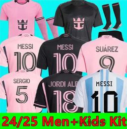 24 25 MESSIS Inters Miamis Soccer Jerseys BECKHAM Football Shirts 2023 2024 MATUIDI HIGUAIN TRAPP PELLEGRINI PIZARRO SERGIO FC Jersey Fans Football Jersers 309